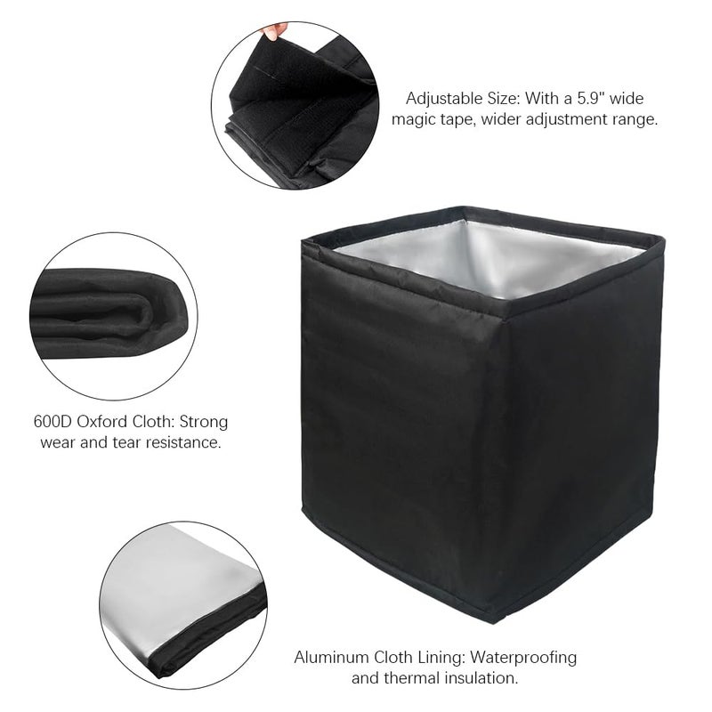 witbee Bee Hive Wrap, Winter Hives Beekeeping Supplies fit 1 Deep Hives with 1 Medium Hive Box, Winter Protection Cover 600D Oxford Insulated Cover, Lightweight, Reusable (81"x15.7") - Image 3